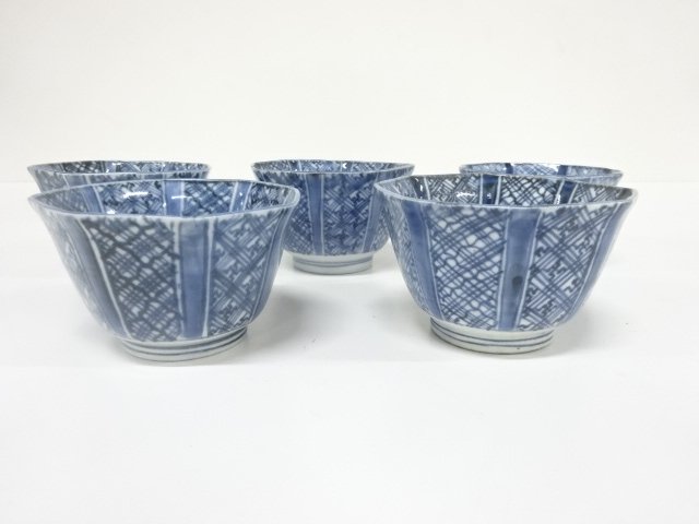 古伊万里　染付　向付　5客